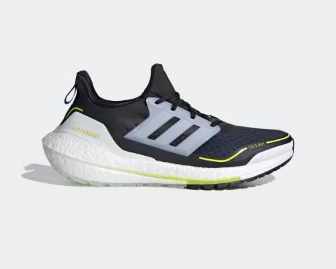 Adidas Ultraboost 21 Legend Ink Crystal White Acid Yellow S23893