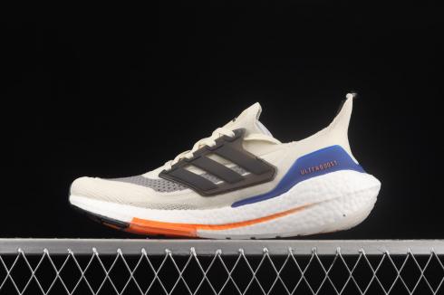 Adidas Ultraboost 21 Wonder White Carbon Solar Red S23869