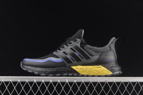 Adidas Ultraboost ATR Core Black Yellow Court Purple Shoes GY6312