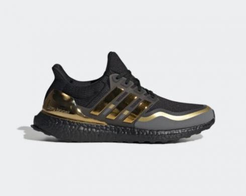 Adidas Ultraboost J Metallic Gold Core Black EH0348