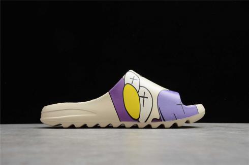 Adidas Yeezy Slide KAWS Bone White Red Purple Shoes FV6346