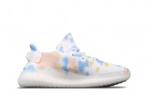 Adidas Yeezy Boost 350 V2 Candy White Blue Shoes FU9008