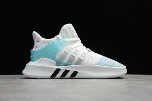 Adidas EQT Bask ADV Cloud White Blue Grey Running Shoes FU9412