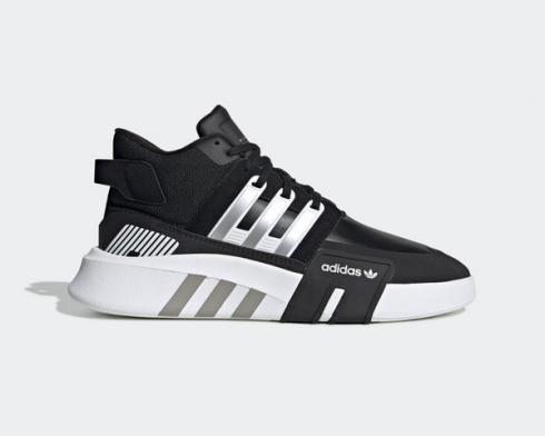 Adidas EQT Bask ADV V2 Core Black Silver Metallic Footwear White FW4253