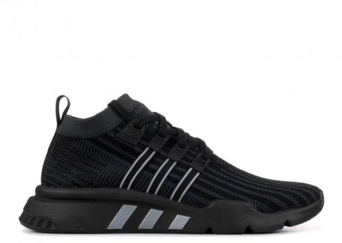 Adidas Eqt Support Adv Mid Pk Carbon Core Black Yellow Solar B37456