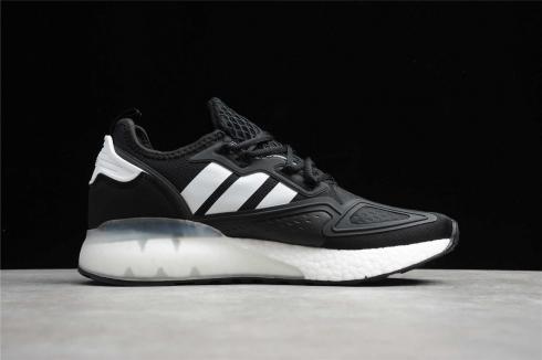 Adidas Originals ZX 2K Boost Core Black Cloud White Gold Metallic H00102