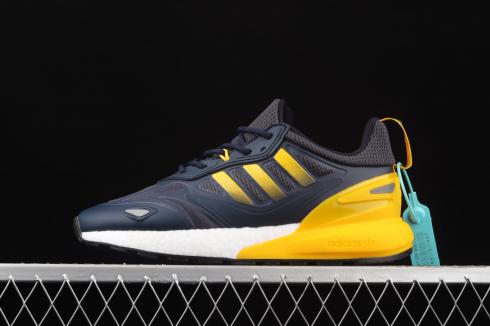 Adidas ZX 2K Boost 2.0 Crew Blue Semi Solar Gold Core Black GZ7733