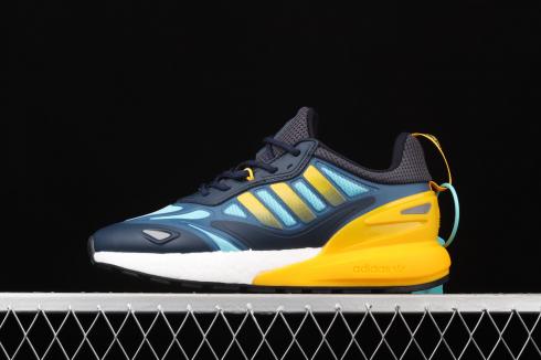 Adidas ZX 2K Boost 20 Crew Navy Semi Solar Gold Core Black GZ7501