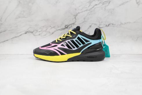 Adidas ZX 2K Boost 2.0 Sonic Ink Core Black Pulse Yellow GY8283