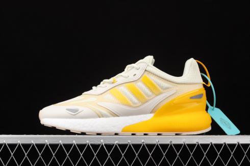 Adidas ZX 2K Boost 2.0 Wonder White Orange Tint Solar Gold GZ7823