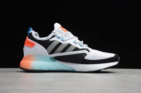 Adidas ZX 2K Boost Black White Orange Red FV7468