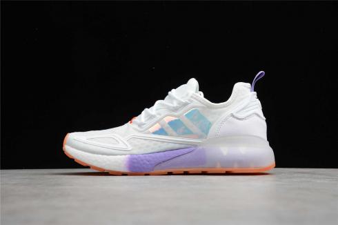 Adidas ZX 2K Boost Cloud White Light Purple Hazy Copper GV7760