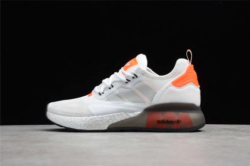 Adidas ZX 2K Boost White Orange Black Shoes F38773