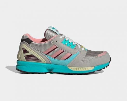 Adidas ZX 8000 Metallic Grey Semi Mint Trush Feather Grey GW3049