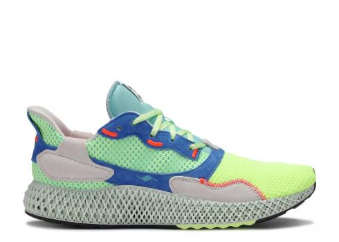 Adidas Zx 4000 4d Easy Mint Res Yellow Linen Hi Green EF9623