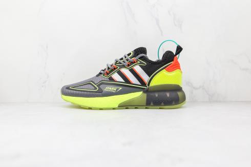 Marvel x Adidas ZX 2K Boost Stark Industries Core Black Solar Yellow H02559