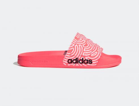 Adidas Adilette Shower Slides Signal Pink Core Black FX1199