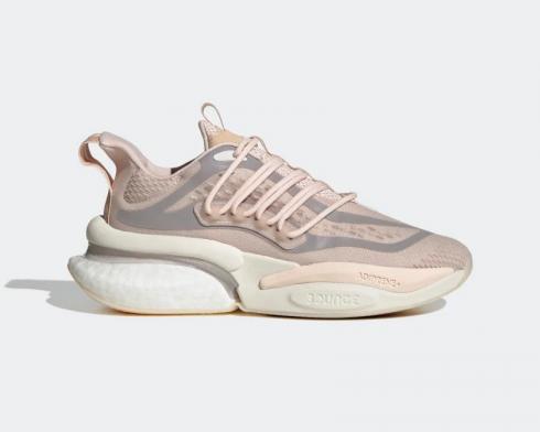 Adidas Alphaboost V1 Wonder Quartz Taupe Met. Chalk White HP6135