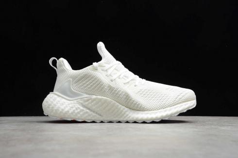 Adidas Alphabounce Boost 21 Cloud White Orange Running Shoes G97278