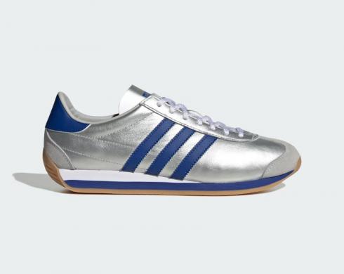 Adidas Country OG Matte Silver Bright Blue IE4230