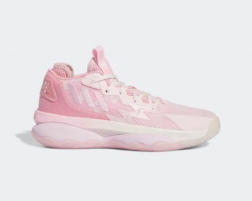 Adidas Dame 8 Sakura Clear Pink Chalk White Light Pink GY2148