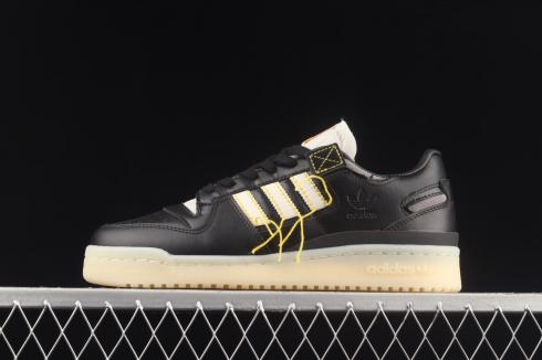 Adidas Forum 84 Low Premium Core Black Cream White Easy Yellow FZ3773