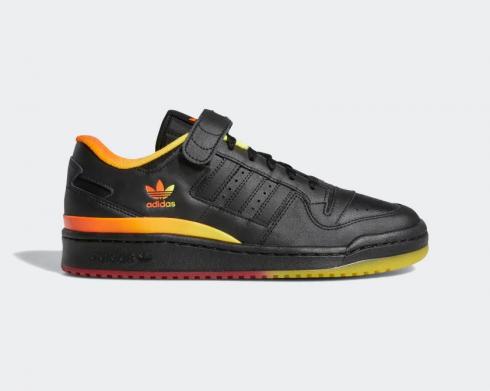 Adidas Forum Low Core Black Semi Impact Orange FZ5891