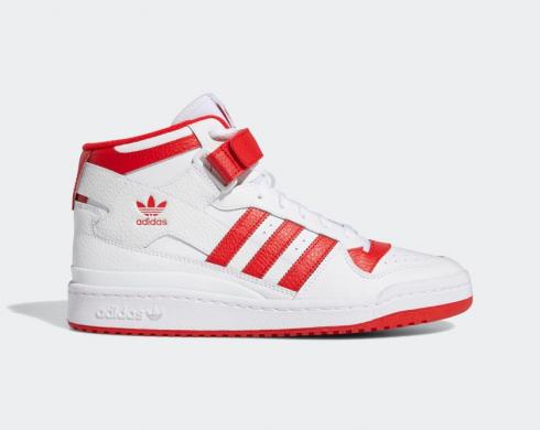 Adidas Forum Mid Cloud White Vivid Red GY5819