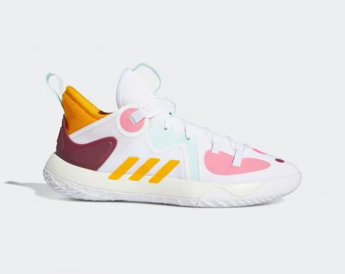 Adidas Harden Stepback 2.0 Cloud White Semi Solar Gold Halo Mint GV7710