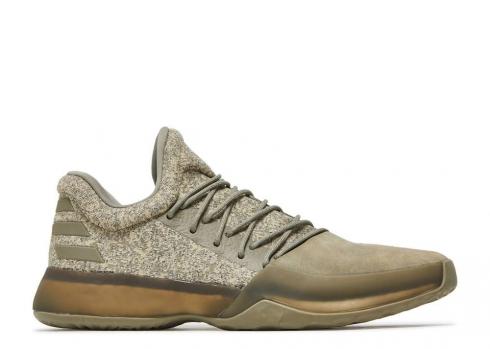 Adidas Harden Vol 1 Trace Cargo Khaki Linen Running White BW0550