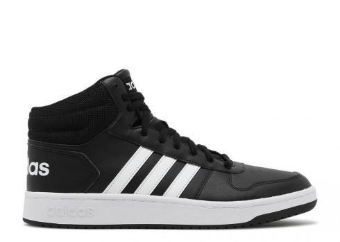Adidas Hoops 20 Mid Black White Core Cloud FY8618