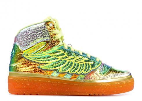 Adidas Js Foil Wing Jeremy Scott Goldmt Peacit D65203