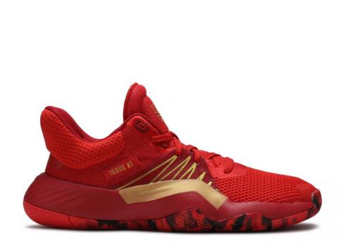 Adidas Marvel X D.o.n. Issue 1 Kids Iron Spider Gold Power Red Metallic EF2935
