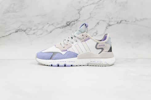 Adidas Nite Jogger 2019 Boost Cloud White Purple Grey H03250