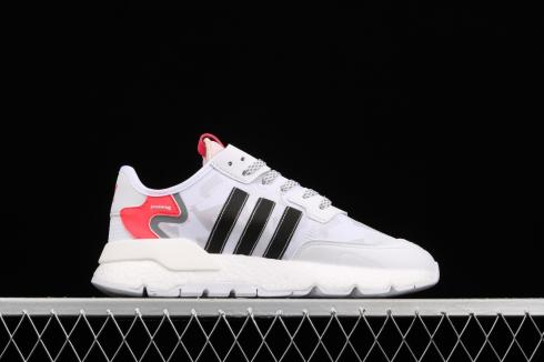 Adidas Nite Jogger 2019 Boost Cloud White Red Core Black FV1310