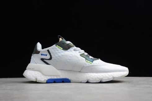 Adidas Nite Jogger 2019 Vloud White Blue Volt Green EF5826