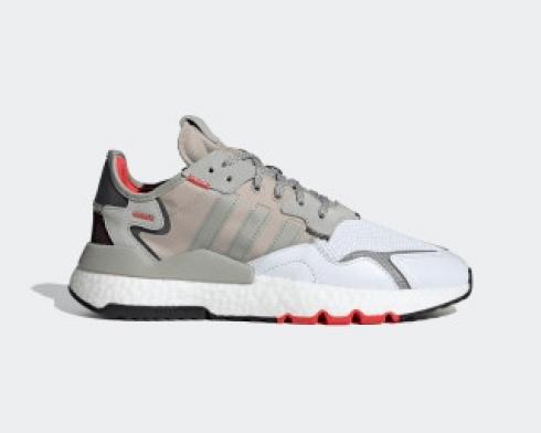 Adidas Nite Jogger Boost Grey Red White Shoes EF5409