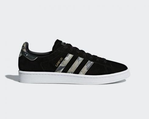 Adidas Originals Campus Trace Cargo Core Black Crystal White B37821