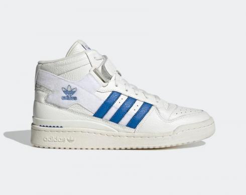 Adidas Originals Forum Mid Cloud White Off White Blue Bird GX1021