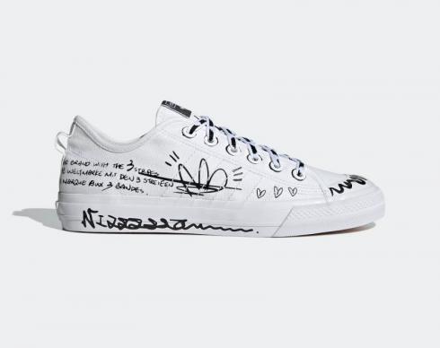 Adidas Originals Nizza Rf Sharpie Pack Cloud White Core Black GV9798