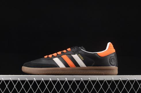 Adidas Originals Samba Vegan Orange Core Black Metallic Gold FW2428