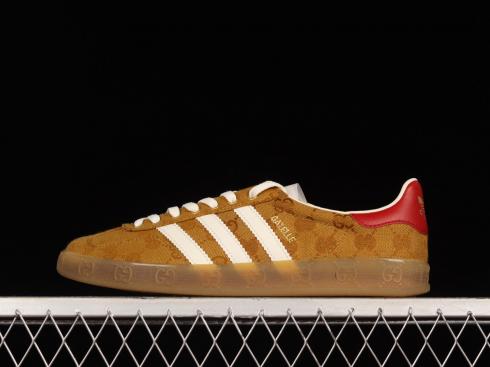 Adidas Originals x Gucci Gazelle Brown Red Metallic Gold 207162