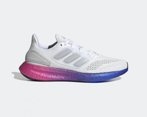 Adidas Pureboost 22 Cloud White Grey Two Lucid Blue HQ8585