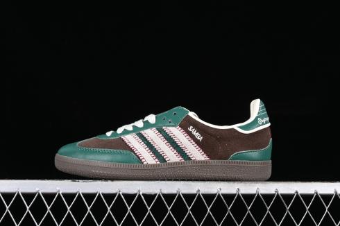 Adidas Samba OG Green Dark Brown Cream White ID6022