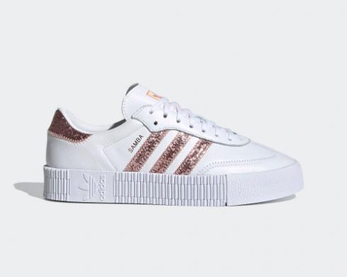 Adidas Samba Rose Wmns Cloud White Hi-Res Red FX3816