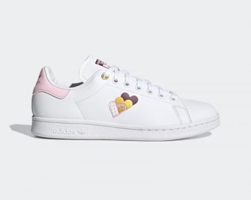Adidas Stan Smith Footwear White Clear Pink Victory Crimson H03937