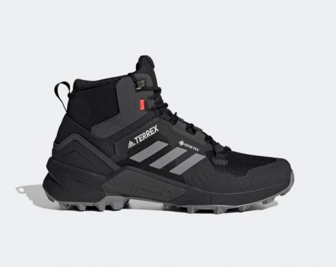 Adidas Terrex Swift R3 Mid GTX Core Black Grey Three Solar Red FW2762