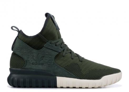 Adidas Tubular X Primeknit Shadow Green White S74932