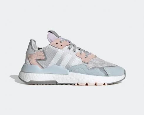 Adidas Wmns Nite Jogger Grey Pink Tint Cloud White FV1328