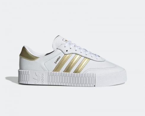 Adidas Wmns Sambarose Cloud White Gold Metallic EE4681